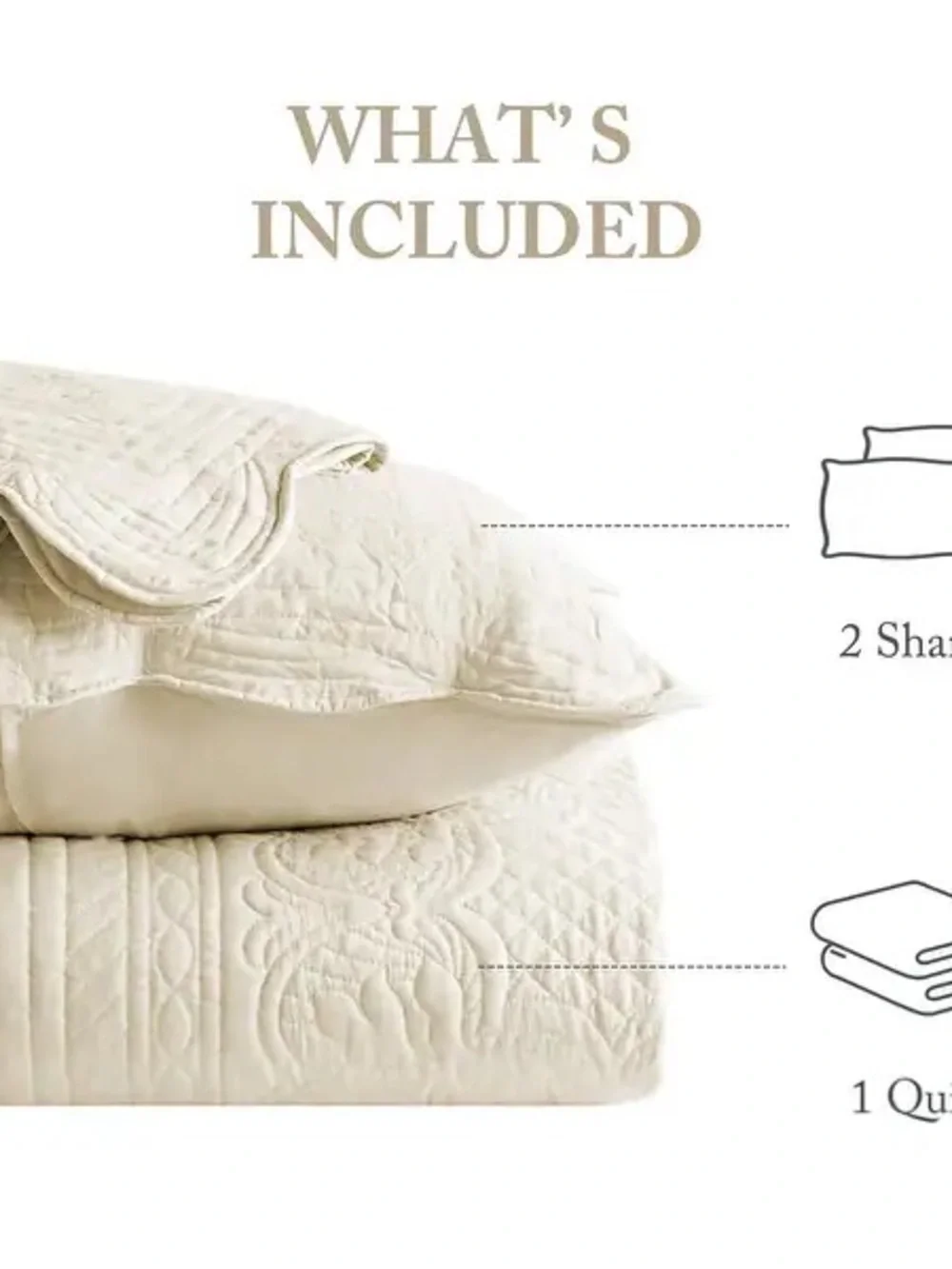 Madison park 3 piece scalloped edge quilt set king set